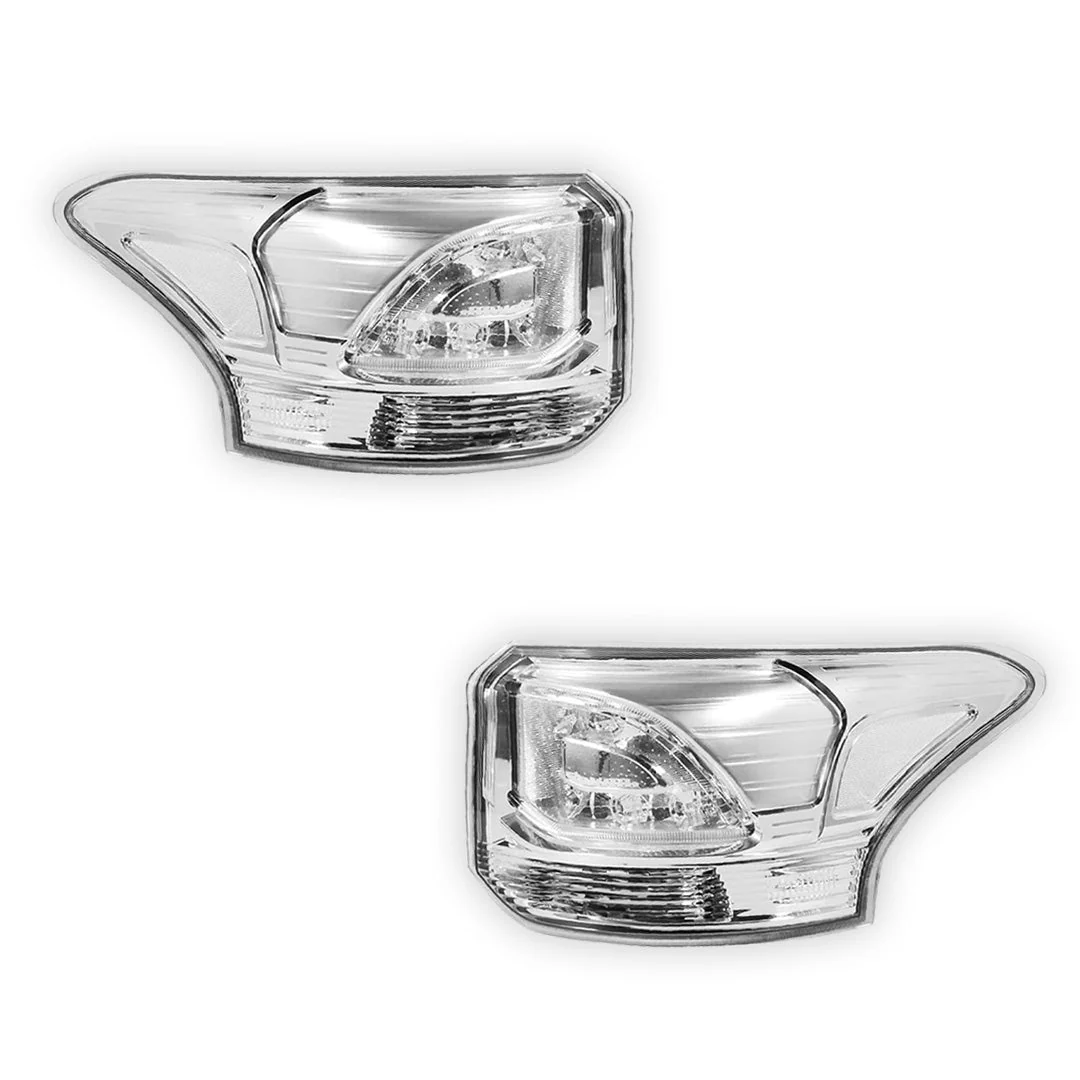 Mitsubishi Outlander ZJ (2012 - 2014) Clear LED OEM Style Tail Lights LH + RH - Image 2
