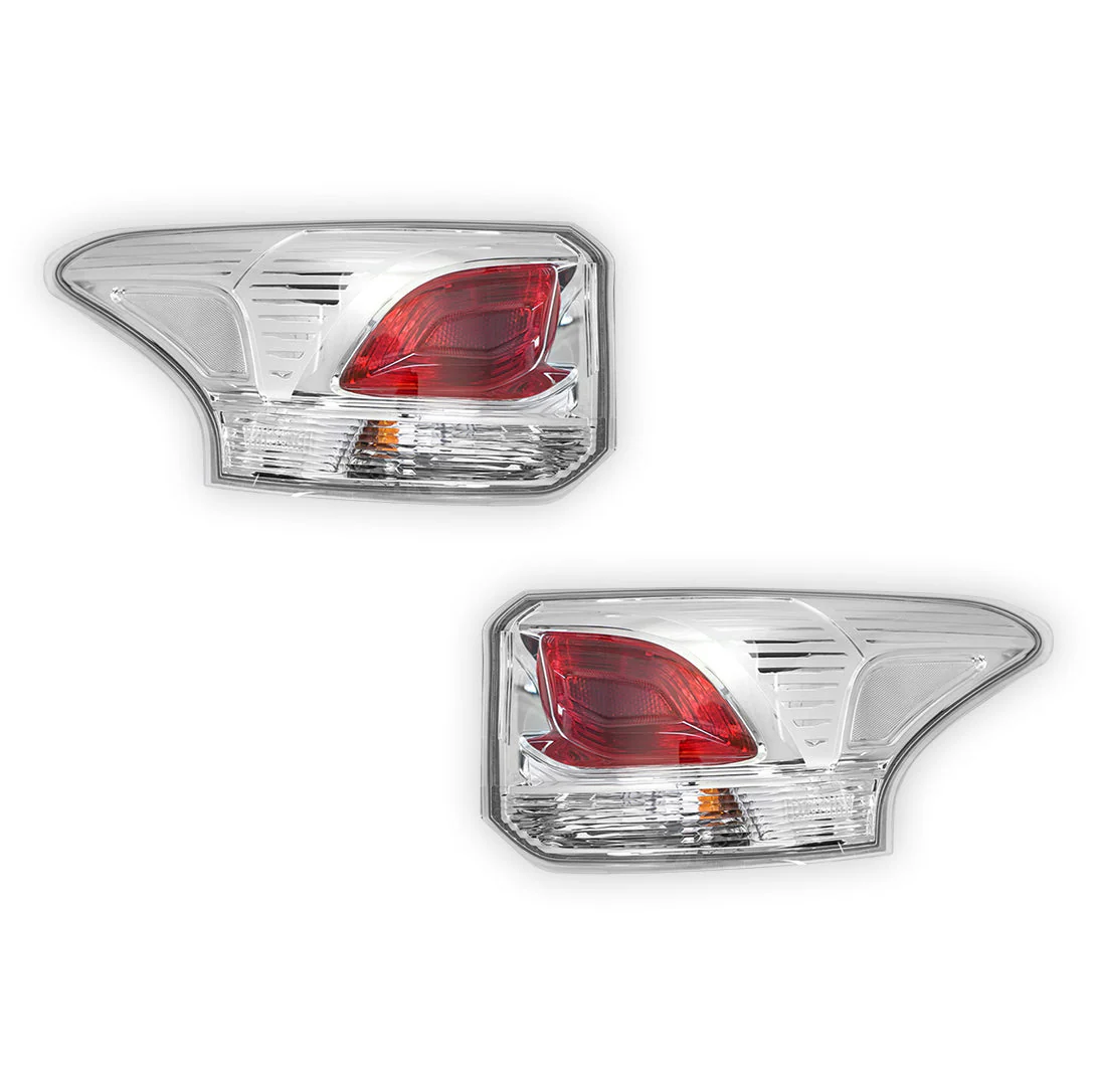 Mitsubishi Outlander ZJ (2012 - 2014) Genuine Clear LED Tail Lights LH + RH - Image 2