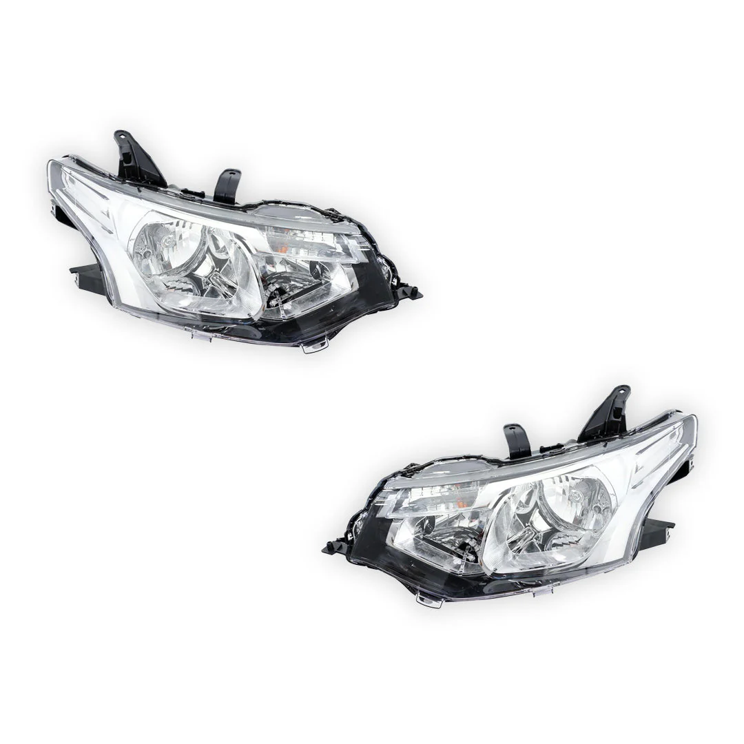 Mitsubishi Outlander ZJ (2012 - 2014) Genuine Halogen Headlights LH + RH - Image 2