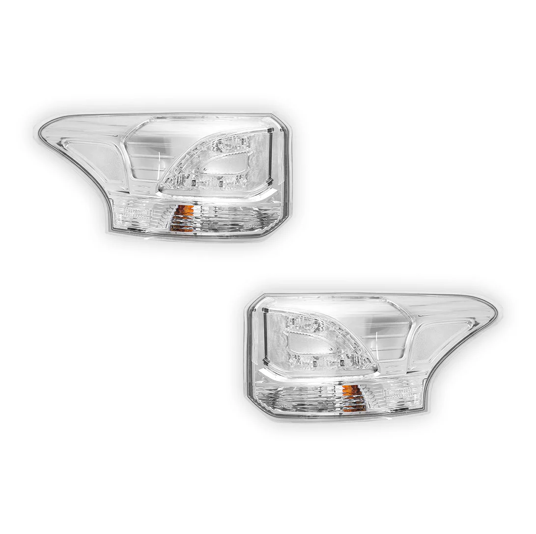Mitsubishi Outlander ZJ (2012 - 2014) Genuine Outer Red / White Tail Lights LH + RH - Image 2
