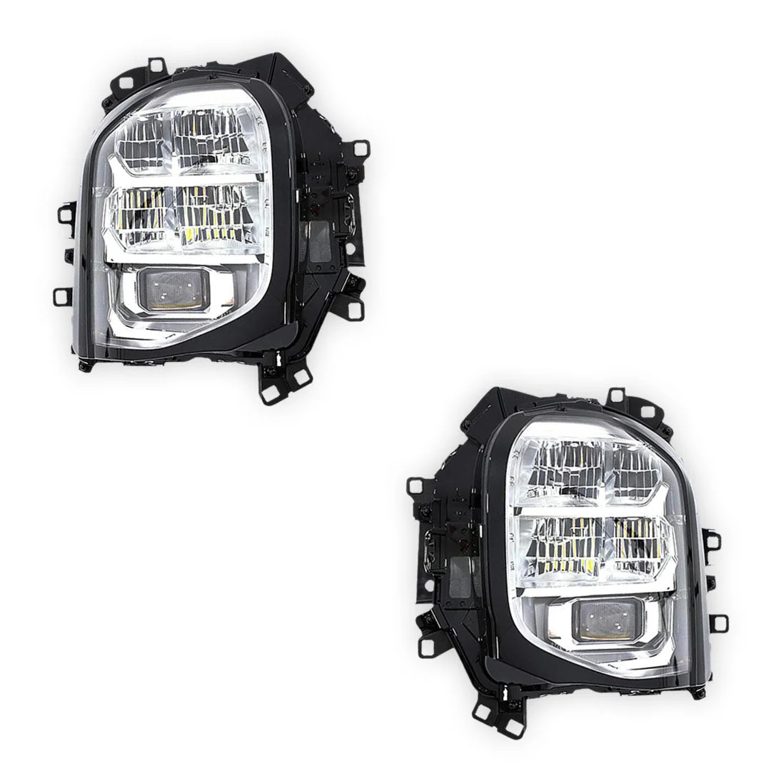Mitsubishi Outlander ZM (2021 - 2025) Genuine Clear / Black LED Headlights LH + RH - Image 2