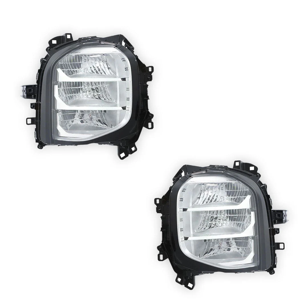 Mitsubishi Outlander ZM (2021 - 2025) Genuine Clear / Black LED Headlights LH + RH - Image 2