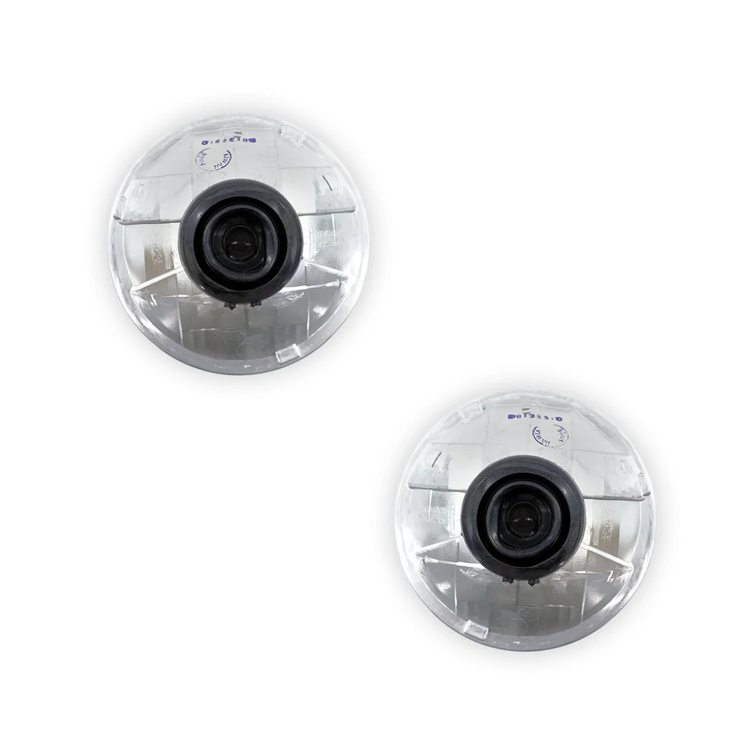 Mitsubishi Pajero NG (1989 - 1990) Glass Diamond Halogen OEM Style Headlights LH + RH - Image 3