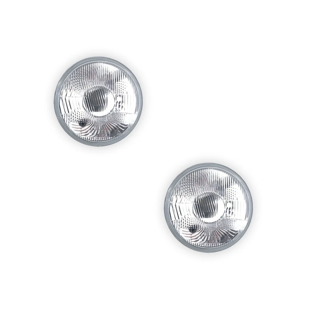 Mitsubishi Pajero NG (1989 - 1990) Semi-Sealed Beam Halogen OEM Style Headlights LH + RH - Image 2