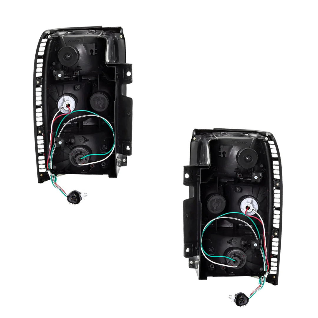 Mitsubishi Pajero NH / NJ / NK (1991 - 1997) Clear and Tinted Red Halogen OEM Style Tail Lights LH + RH - Image 3