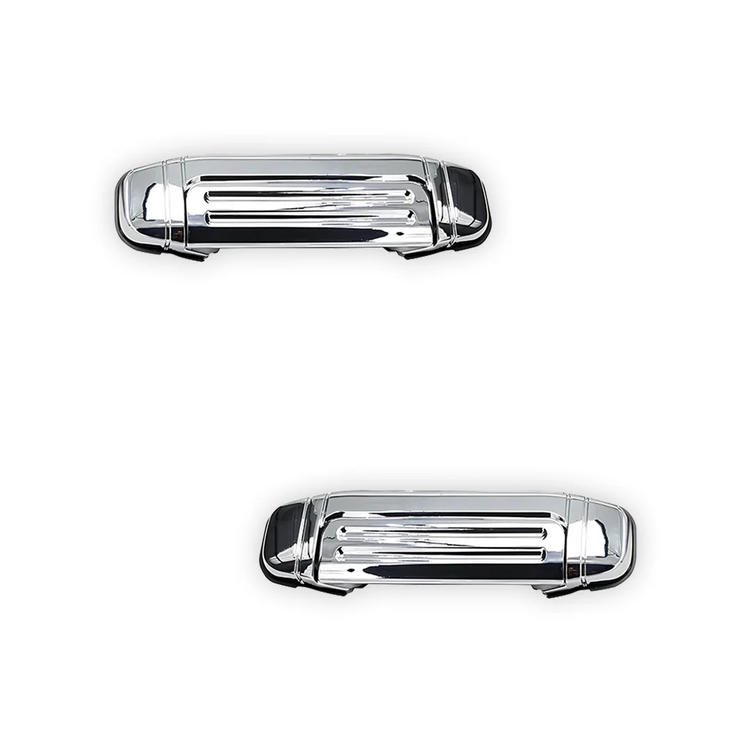 Mitsubishi Pajero  NH / NK / NJ / NL (1991 - 2000) Front and Rear Clip Type Chrome Outer Door Handles LH + RH - Image 2