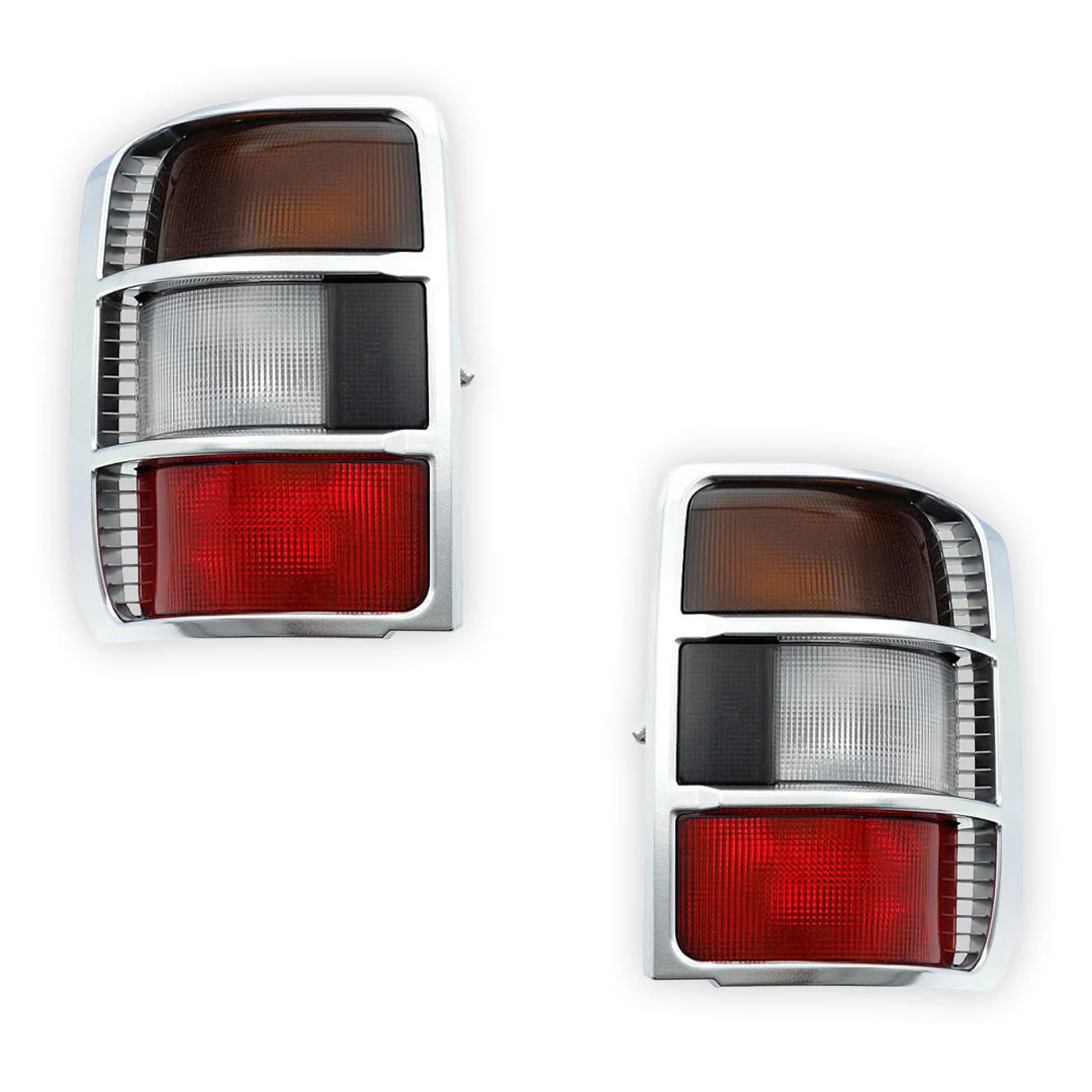 Mitsubishi Pajero NL (1997 - 2000) Genuine Chrome Tail Lights LH + RH - Image 2