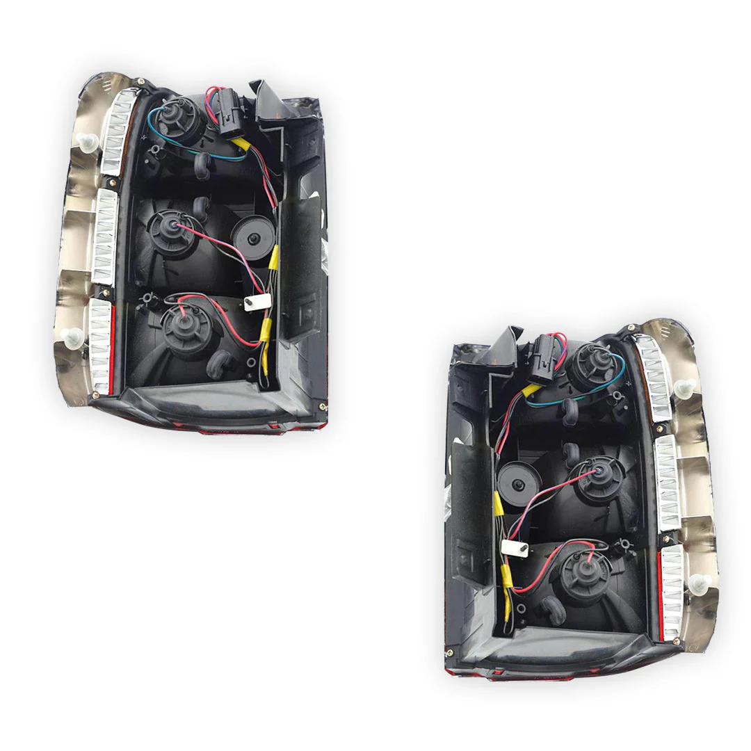 Mitsubishi Pajero NL (1997 - 2000) Genuine Chrome Tail Lights LH + RH - Image 3