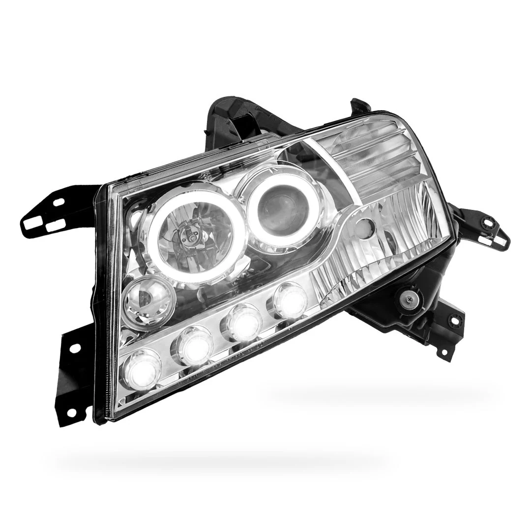 Mitsubishi Pajero NM / NP (2000 - 2006) High power LED Angel Eyes Projector Headlights LH + RH - Image 7