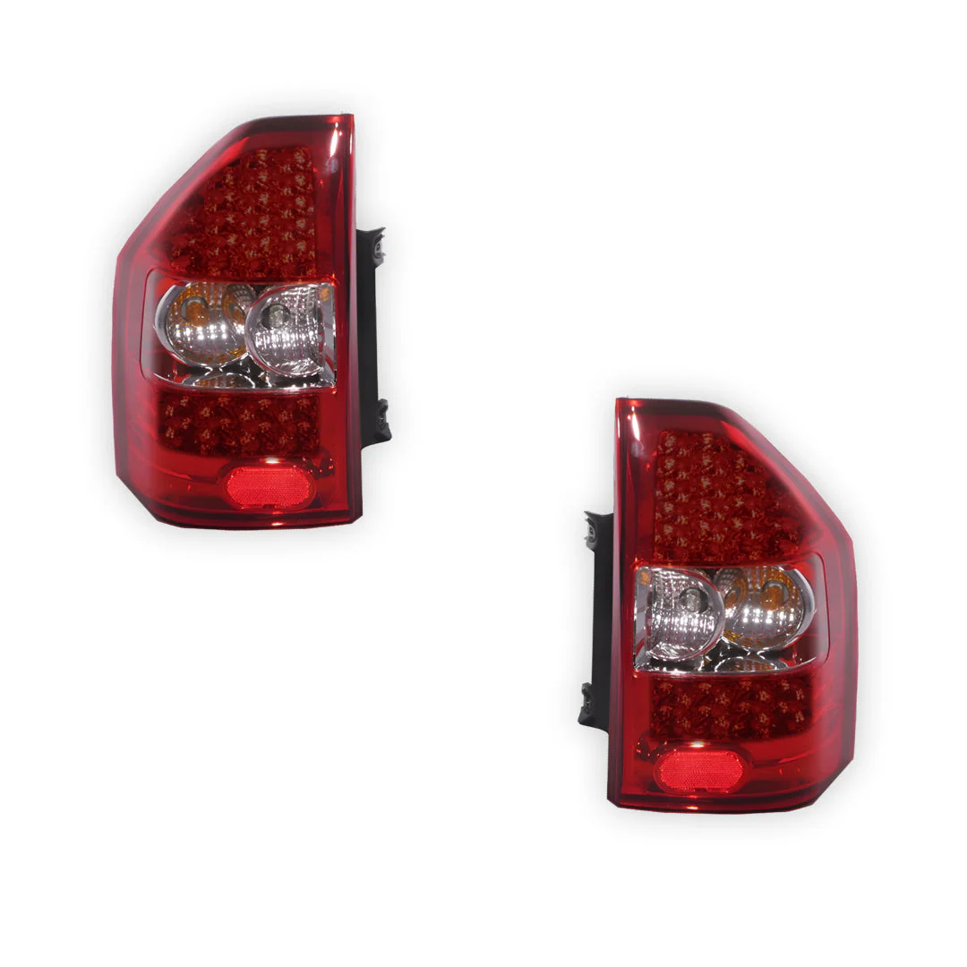 Mitsubishi Pajero NM / NP (2000 - 2006) Smoked Red LED Tail Lights LH + RH - Image 6