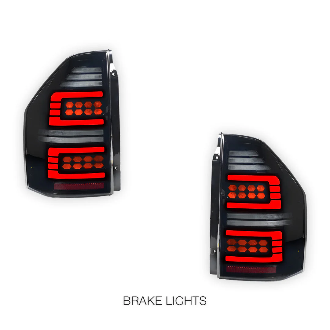 Mitsubishi Pajero NM / NP (2000 - 2006) Smoked Sequential Full LED Tail Lights LH + RH - Image 3