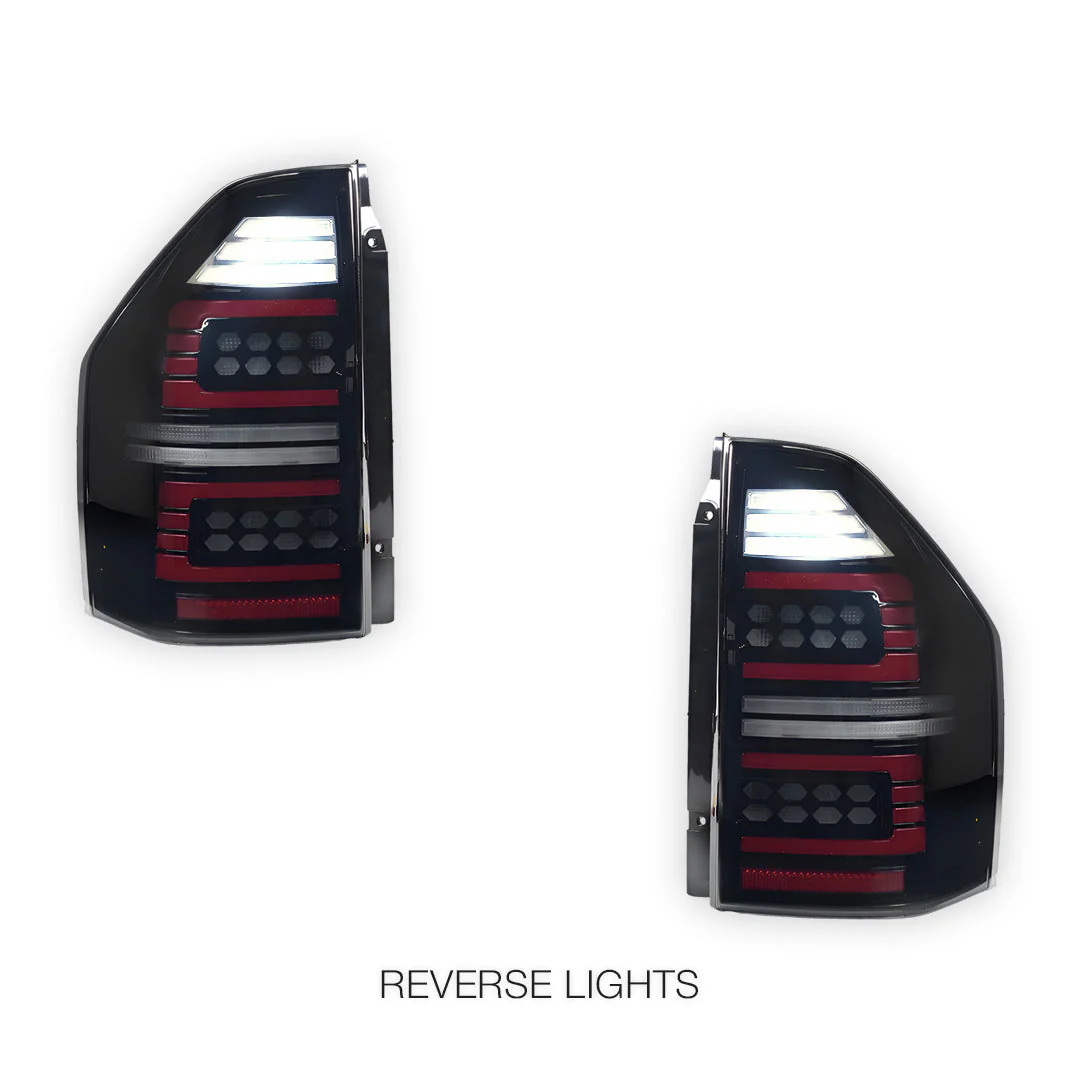 Mitsubishi Pajero NM / NP (2000 - 2006) Smoked Sequential Full LED Tail Lights LH + RH - Image 5