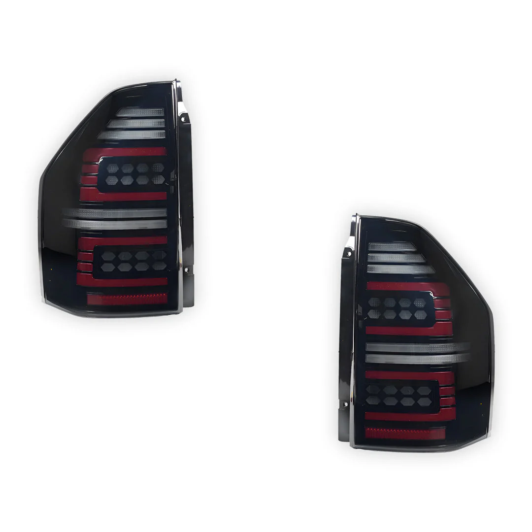 Mitsubishi Pajero NM / NP (2000 - 2006) Smoked Sequential Full LED Tail Lights LH + RH - Image 6