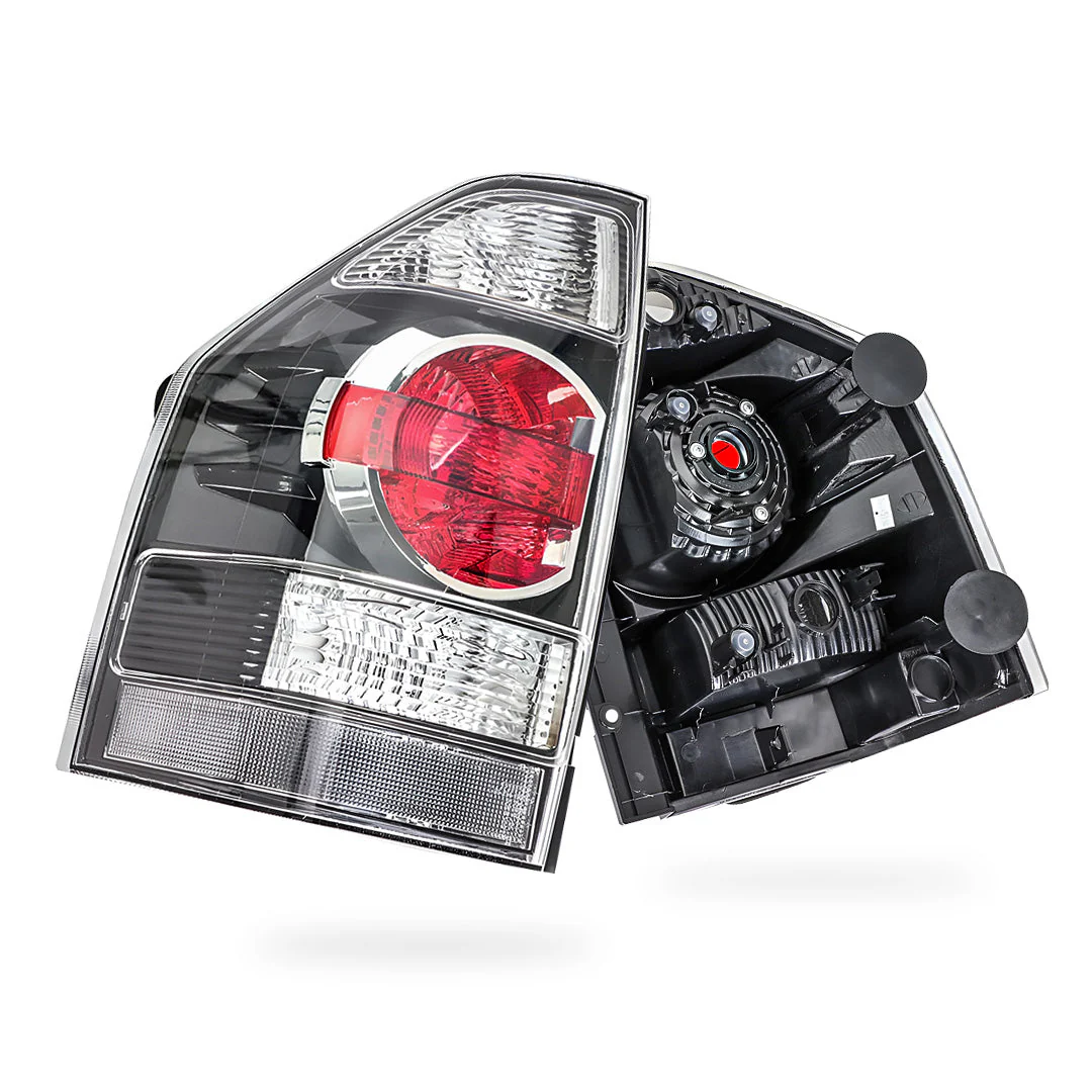Mitsubishi Pajero NS / NT 2-Door (2006 - 2011) Clear / Black OEM Style Tail Lights LH + RH