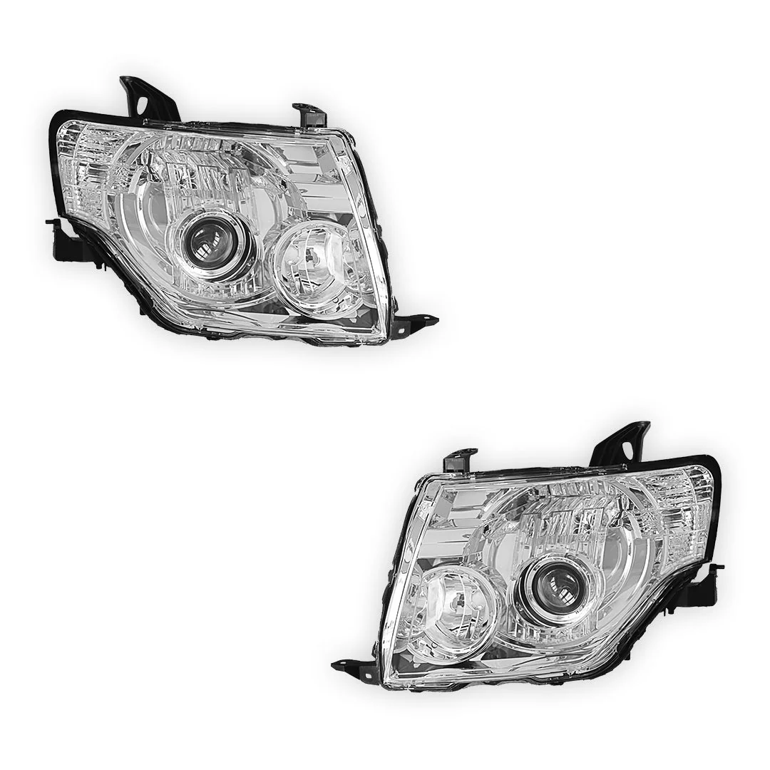 Mitsubishi Pajero NS / NT / NW (2006 - 2010) Electric OEM Style Headlights LH + RH - Image 2