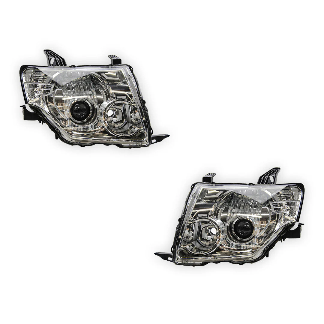 Mitsubishi Pajero NS NT NW (2006 - 2015) Manual Headlights LH + RH - Image 2