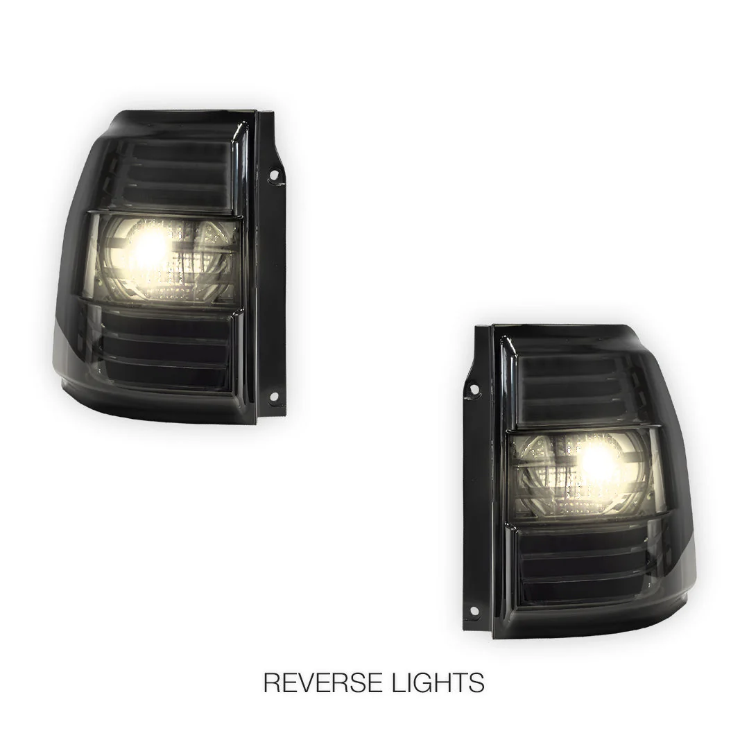 Mitsubishi Pajero NS / NT / NW (2007 - 2021) Full Smoked LED Stripe Bar Tail Lights LH + RH - Image 5