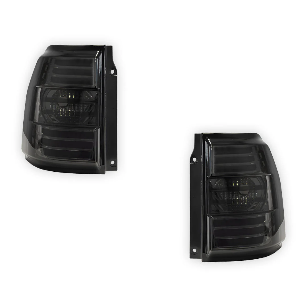 Mitsubishi Pajero NS / NT / NW (2007 - 2021) Full Smoked LED Stripe Bar Tail Lights LH + RH - Image 6