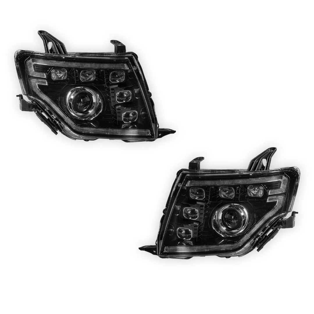 Mitsubishi Pajero NS / NT / NW / NX (2007 - 2021) DRL Style Full LED Projector Sequential Indicator Headlights LH + RH - Image 6