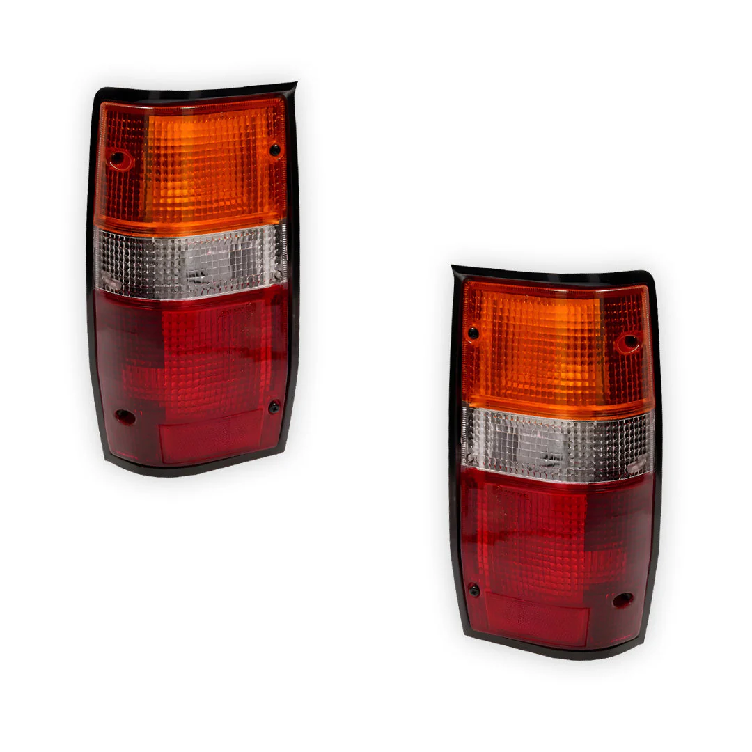 Mitsubishi Triton MH (1990 - 1992) Black OEM Style Tail Lights LH + RH - Image 2