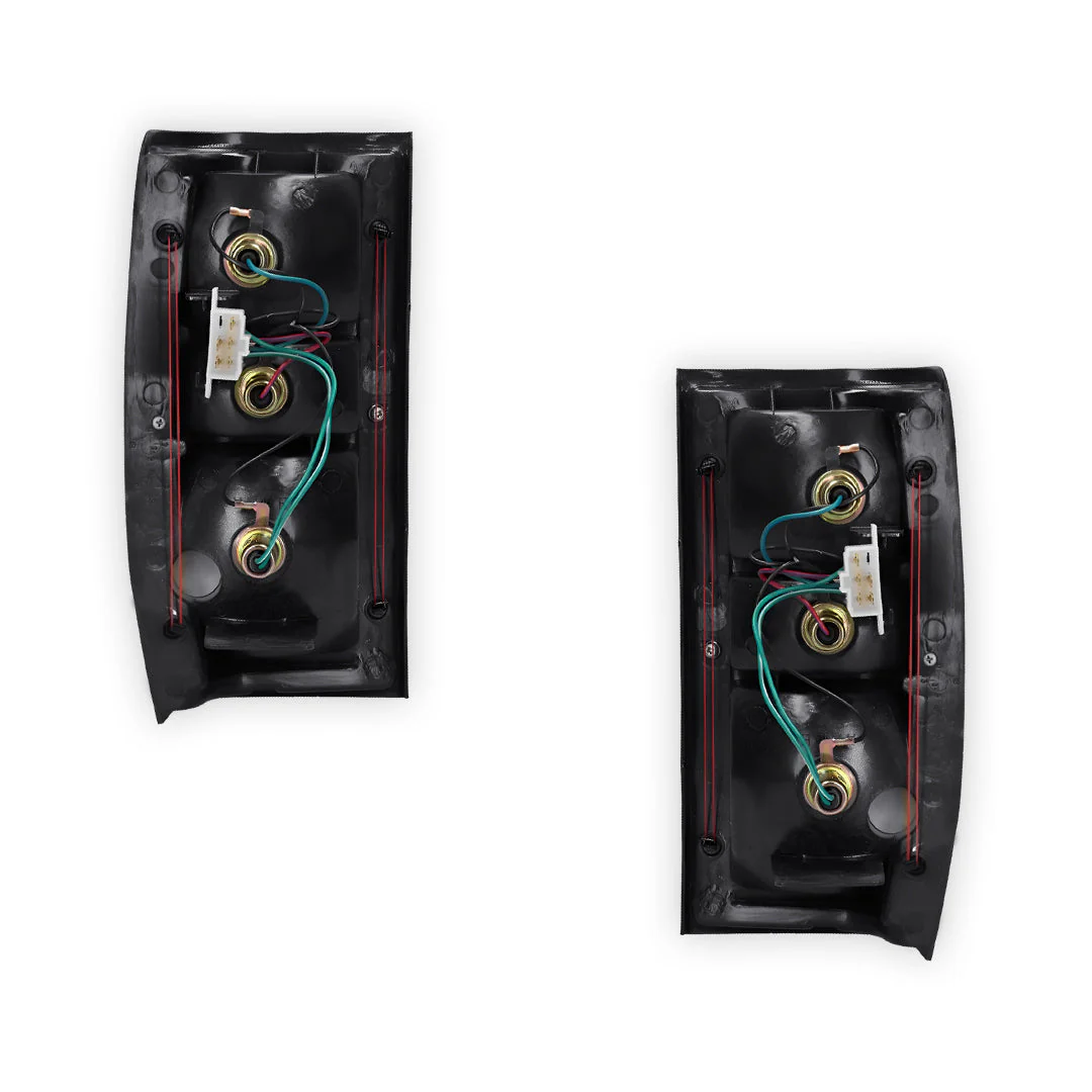 Mitsubishi Triton MH (1990 - 1992) Black OEM Style Tail Lights LH + RH - Image 3