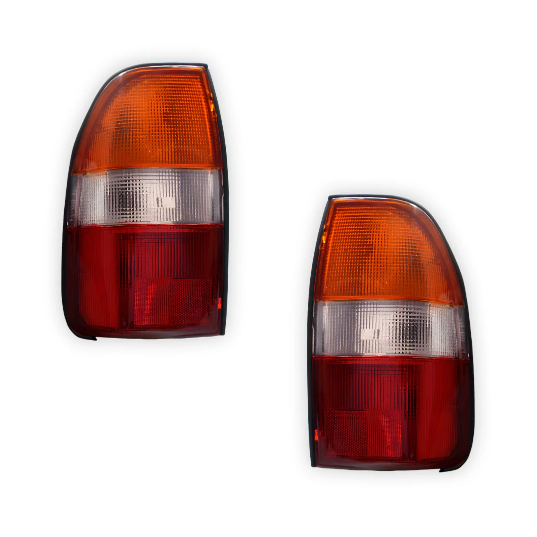Mitsubishi Triton MK (1996 - 2001) Amber / White OEM Style Tail Lights LH + RH - Image 2