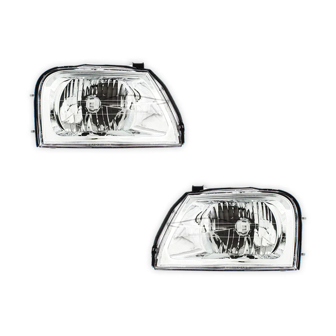 Mitsubishi Triton MK (2001 - 2006) OEM Style Headlights LH + RH - Image 2