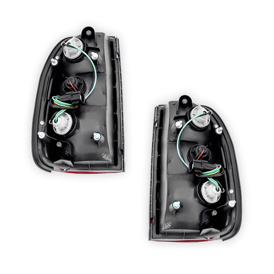 Mitsubishi Triton MK (2004 - 2006) White / Red OEM Style Tail Lights LH + RH - Image 3