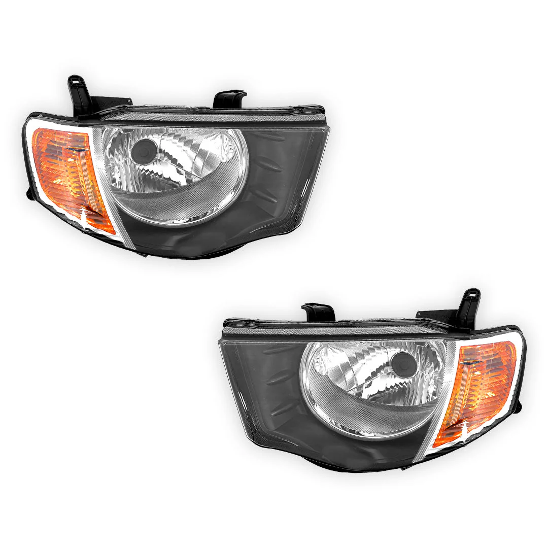 Mitsubishi Triton ML (2006 - 2009) OEM Style Headlights LH + RH - Image 2
