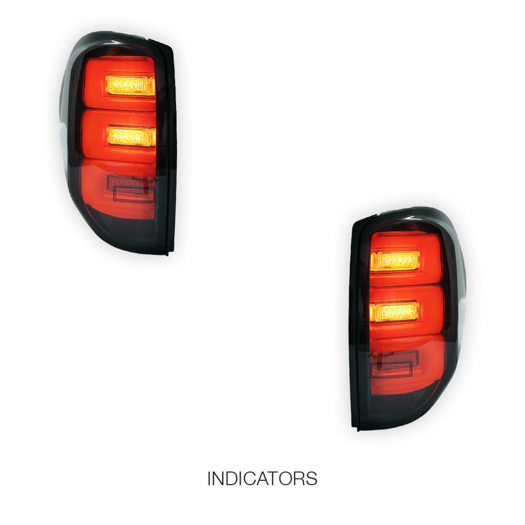 Mitsubishi Triton ML MN (2005 - 2015) Smoked Tail Lights LH + RH - Image 3