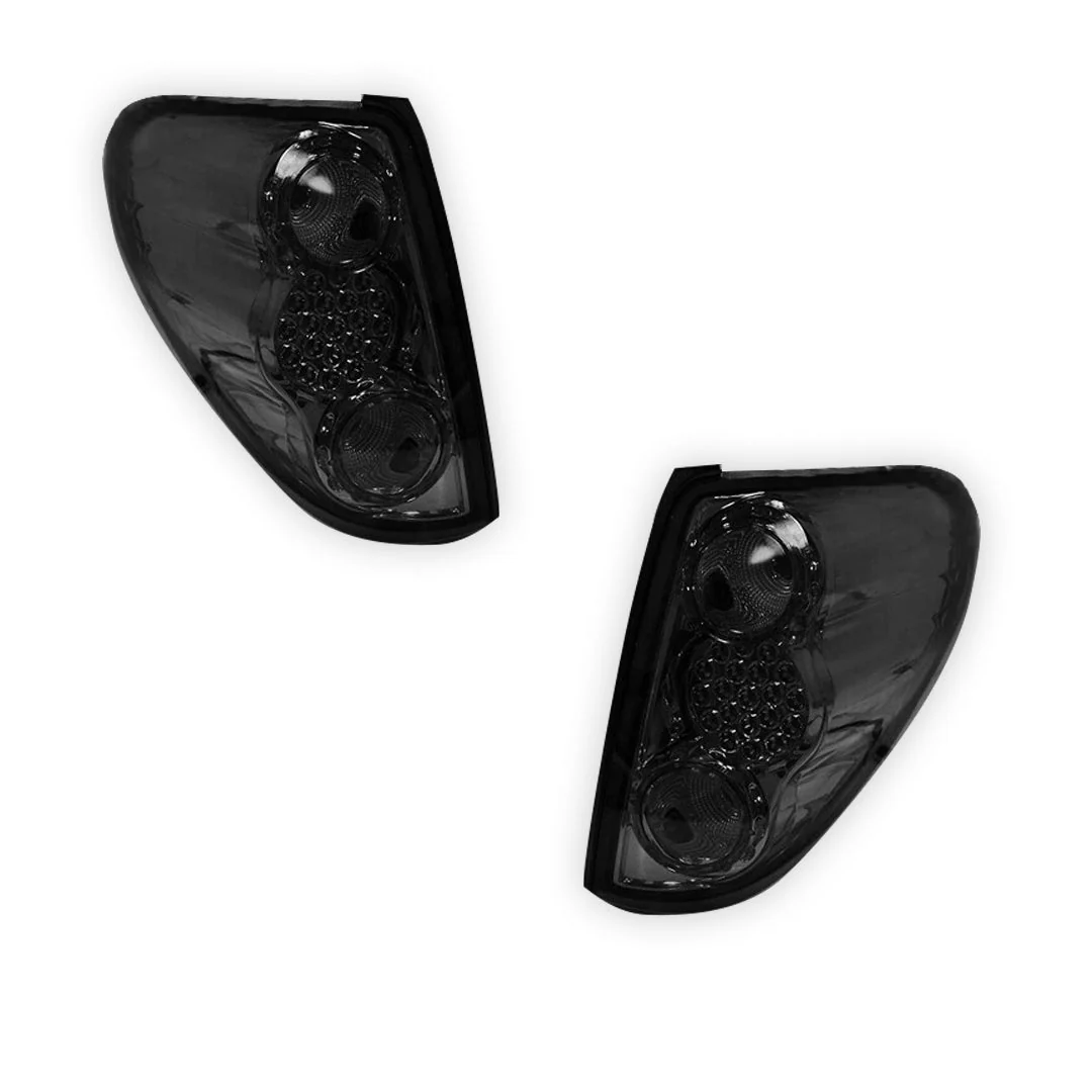 Mitsubishi Triton ML / MN (2006 - 2015) Smoked Black LED Tail Lights LH + RH - Image 6