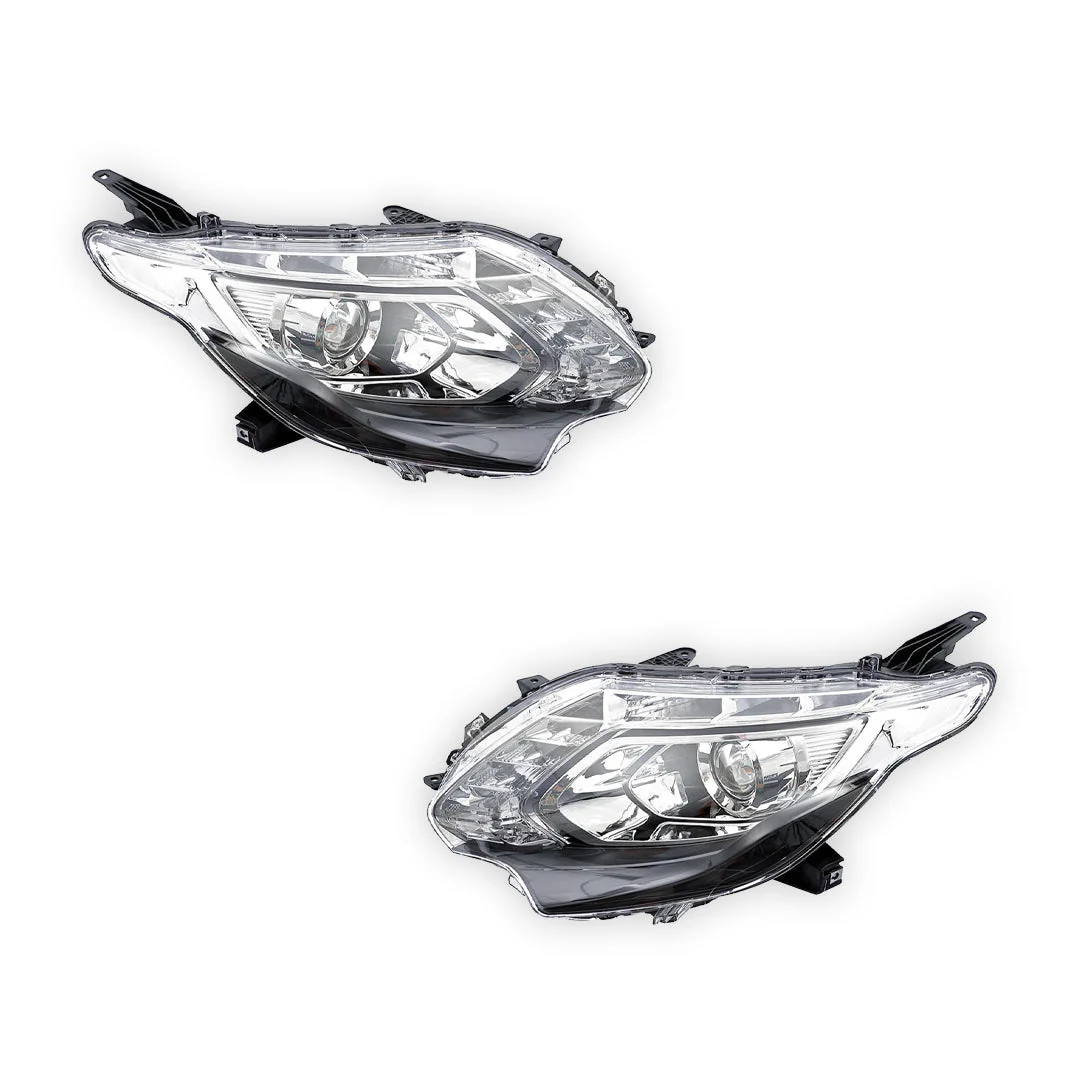 Mitsubishi Triton MQ (2015 - 2018) Black OEM Style Headlights LH + RH - Image 2