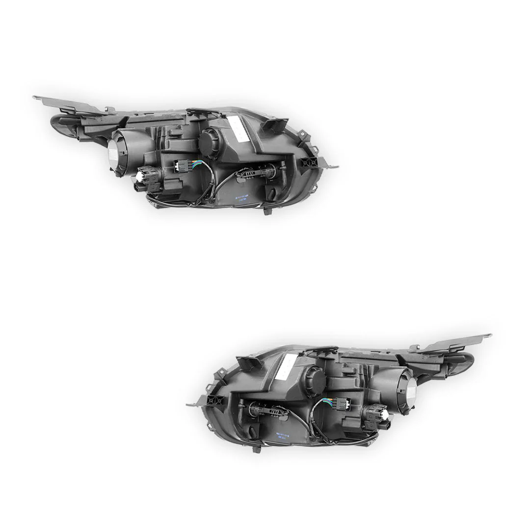 Mitsubishi Triton MQ (2015 - 2018) Black OEM Style Headlights LH + RH - Image 3