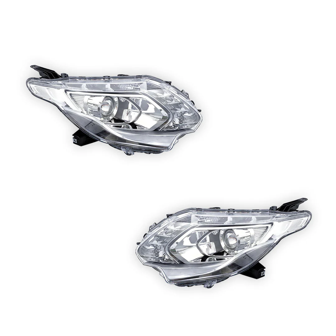 Mitsubishi Triton MQ (2015 - 2018) Clear / Black  Xenon OEM Style Headlights LH + RH - Image 2