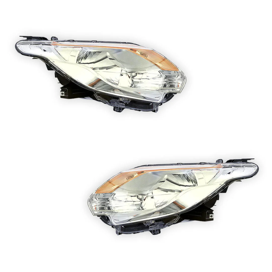 Mitsubishi Triton MQ (2015 - 2018) Genuine Black Halogen Headlights LH + RH - Image 2