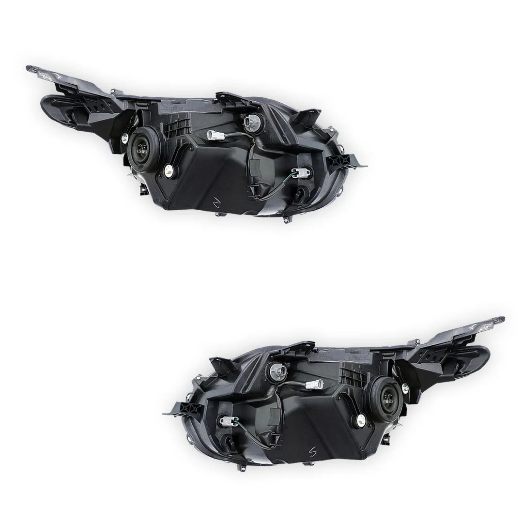 Mitsubishi Triton MQ (2015 - 2018) Genuine Black Halogen Headlights LH + RH - Image 3