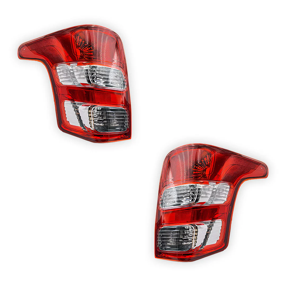 Mitsubishi Triton MQ (2015 - 2018) Red / Black Halogen  OEM Style Tail Lights LH + RH - Image 2