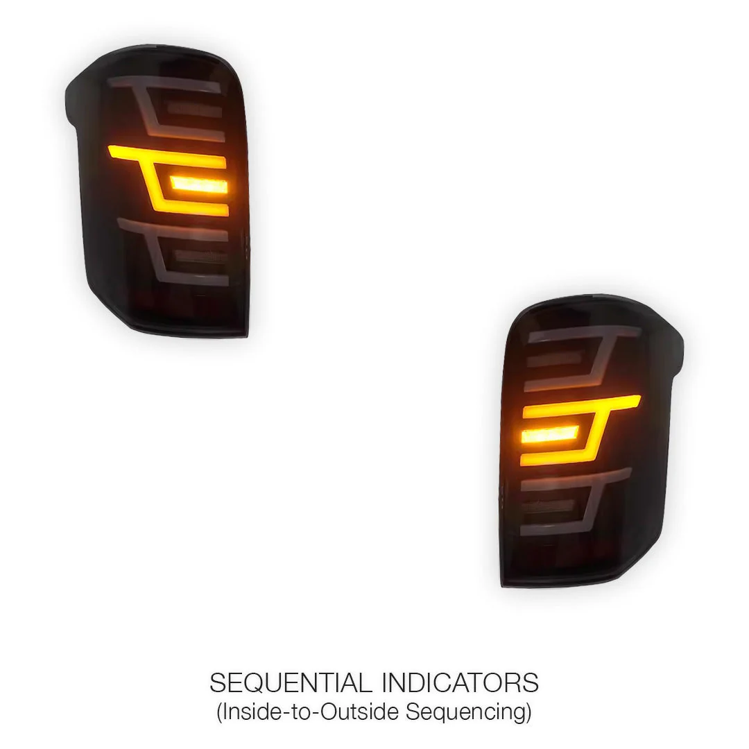 Mitsubishi Triton MQ (2015 - 2018) Sequential Smoked Tail Lights LH + RH - Image 3