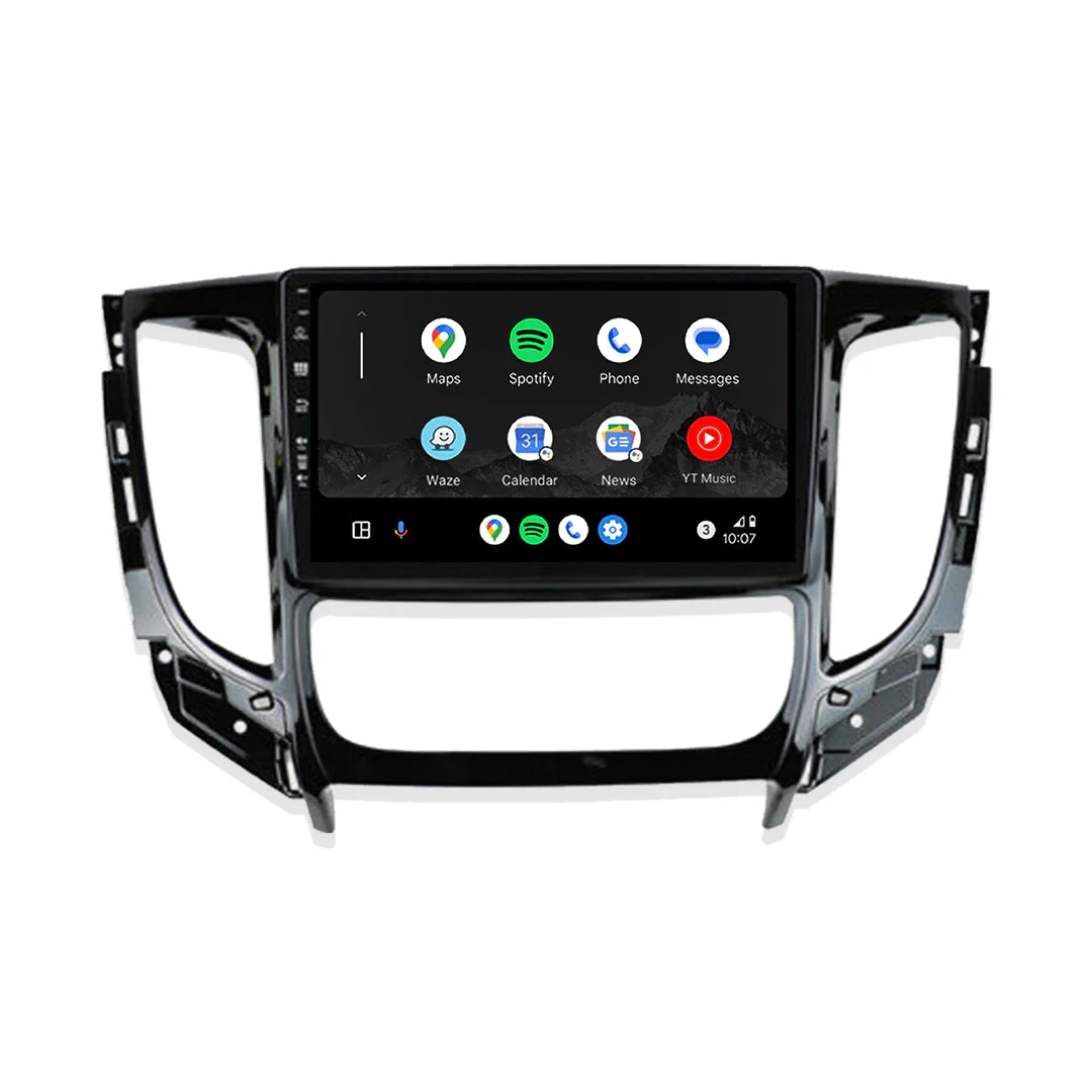 Mitsubishi Triton MQ / MR (2015 - 2019) 9" 13.3" Wireless Android 15 Head Unit for Apple CarPlay / Android Auto Manual AC Panel - Image 2