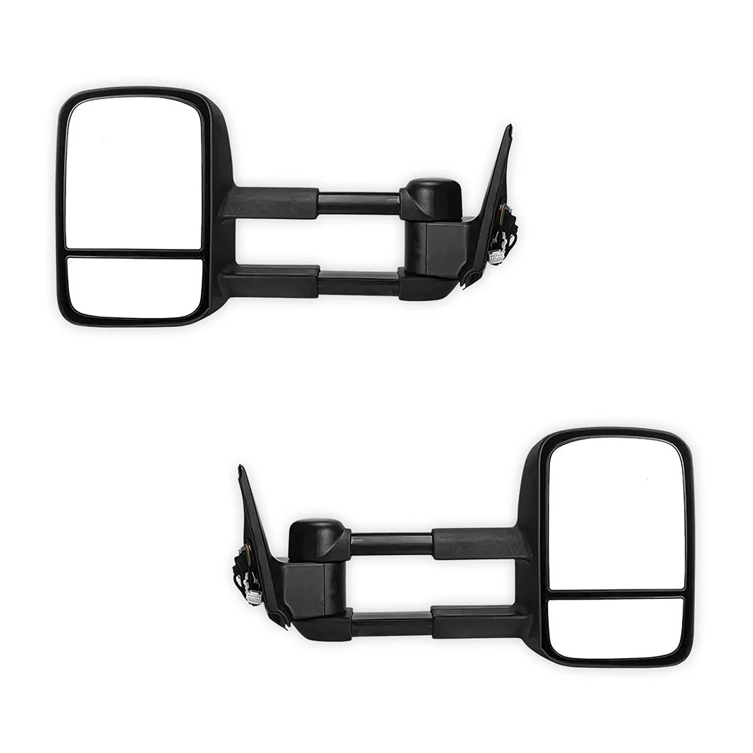 Mitsubishi Triton MQ / MR (2015 - 2024) Black Extendable Towing Side Mirrors - Image 2