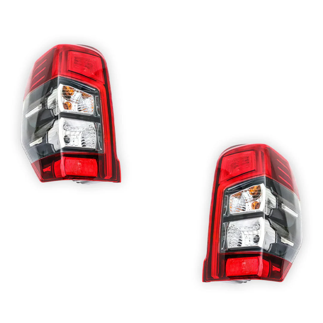 Mitsubishi Triton MR (2018 - 2023) Genuine Red / Amber / White LED Tail Lights LH + RH - Image 2
