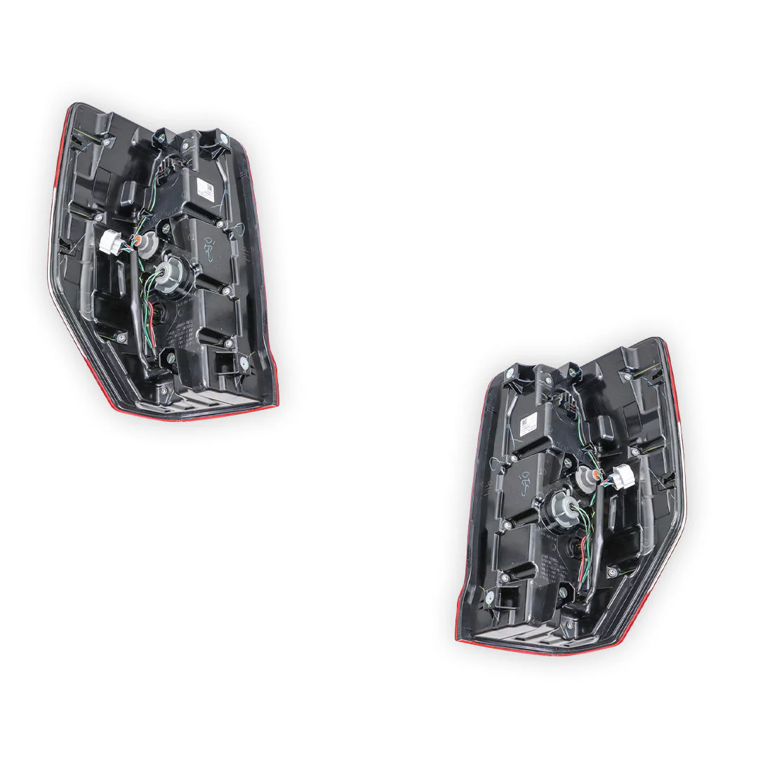 Mitsubishi Triton MR (2018 - 2023) Genuine Red / Amber / White LED Tail Lights LH + RH - Image 3