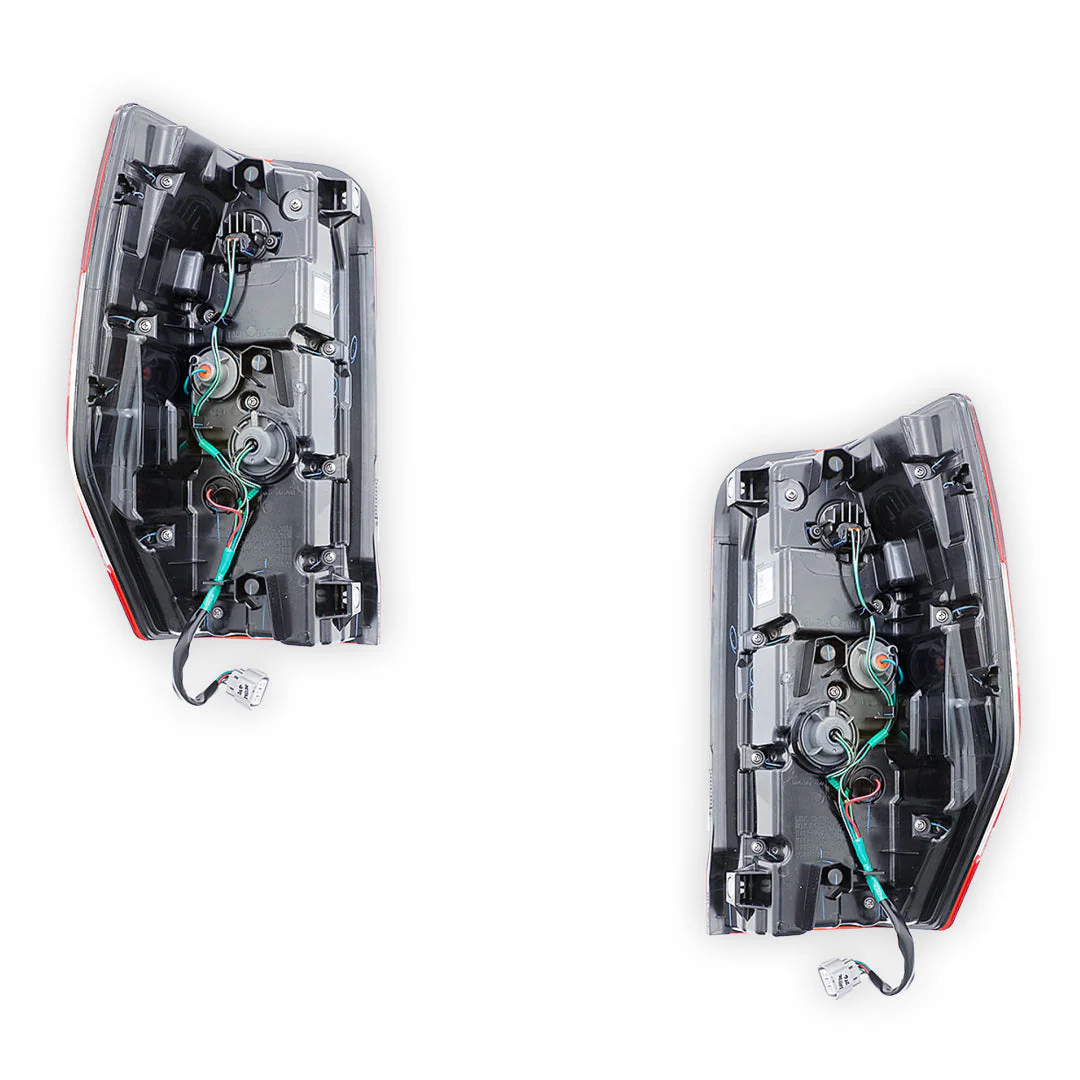 Mitsubishi Triton MR (2018 - 2023) Genuine Red / Clear Halogen Tail Lights LH + RH - Image 3