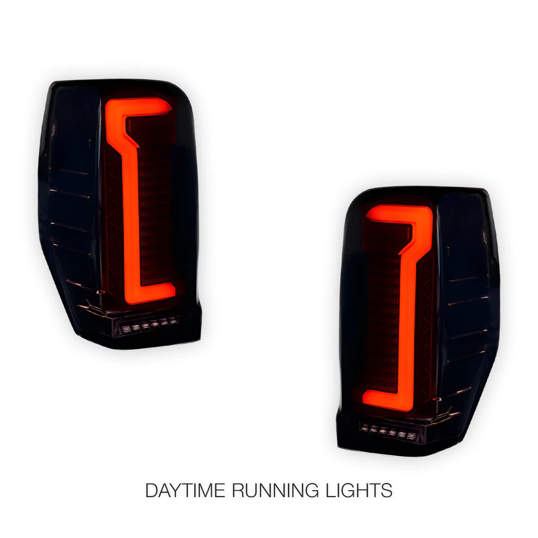 Mitsubishi Triton MR (2018 - 2023) Smoked Sequential 3D Full LED Stripe Bar Tail Lights LH + RH - Image 2