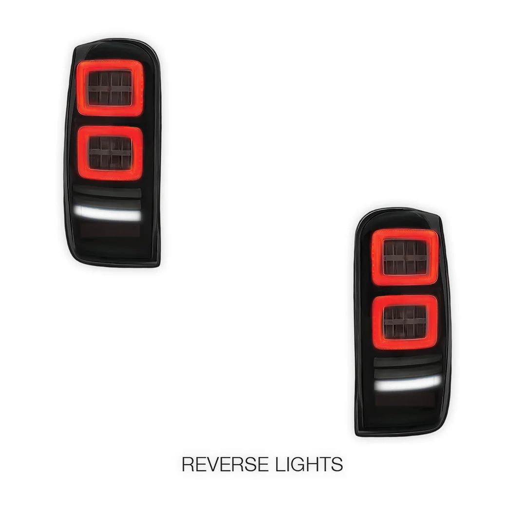 Mitsubishi Triton MR (2019 - 2022) Sequential Smoked Block Style Full LED Tail Lights LH + RH - Image 5
