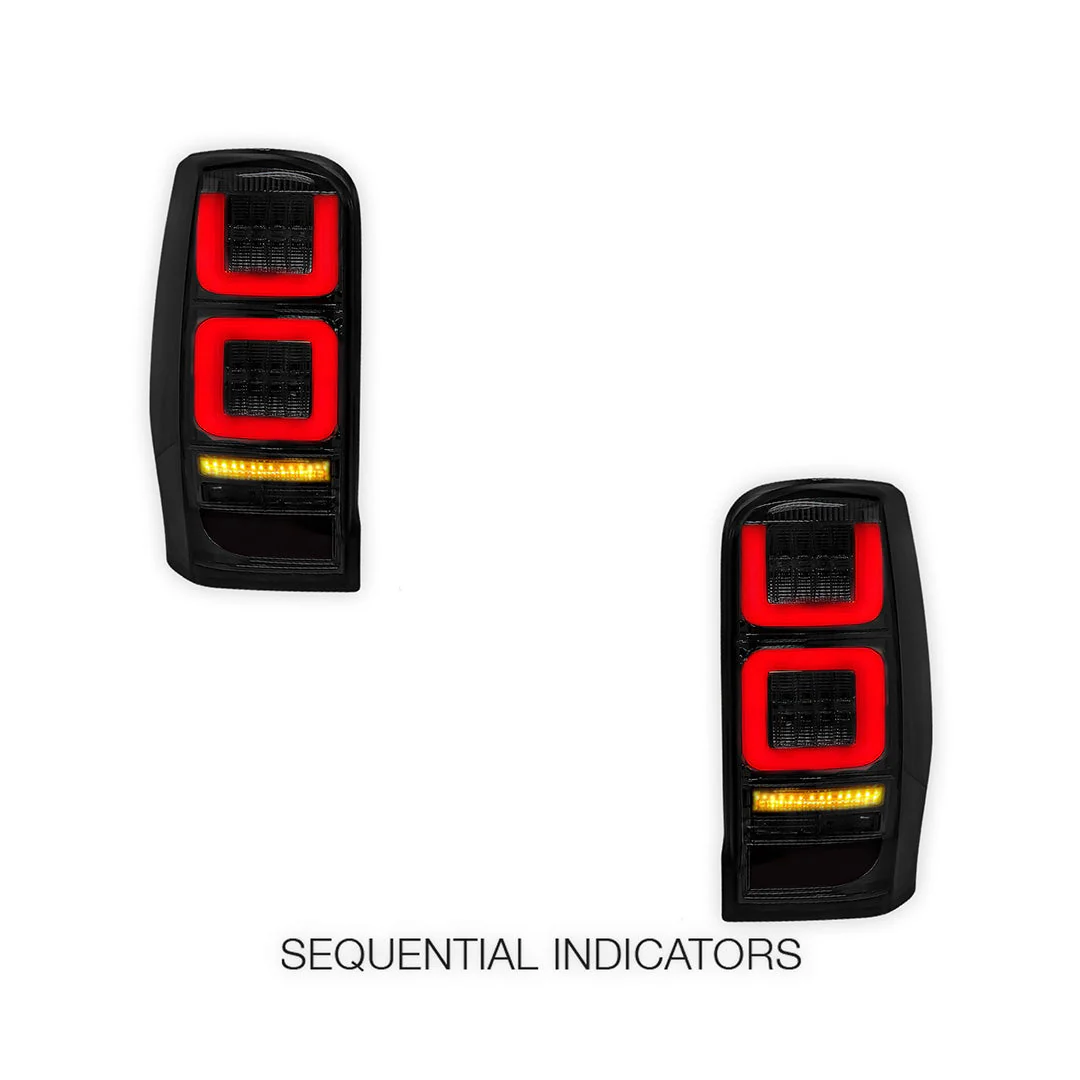 Mitsubishi Triton MR (2019 - 2022) Sequential Smoked Full LED Tail Lights LH + RH - Image 3