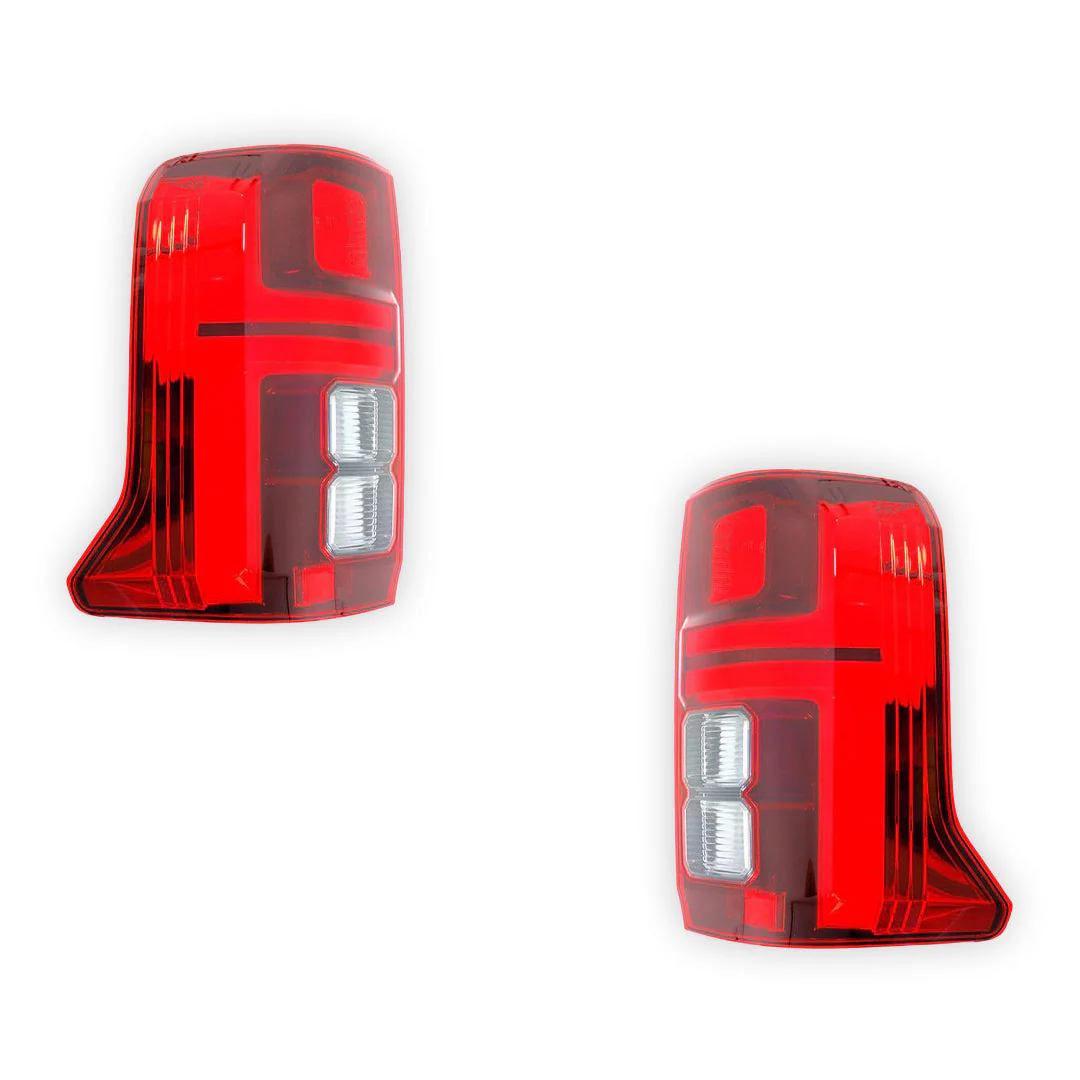 Mitsubishi Triton MV (2023 - 2025) Genuine Red / Clear LED Tail Lights LH + RH - Image 2