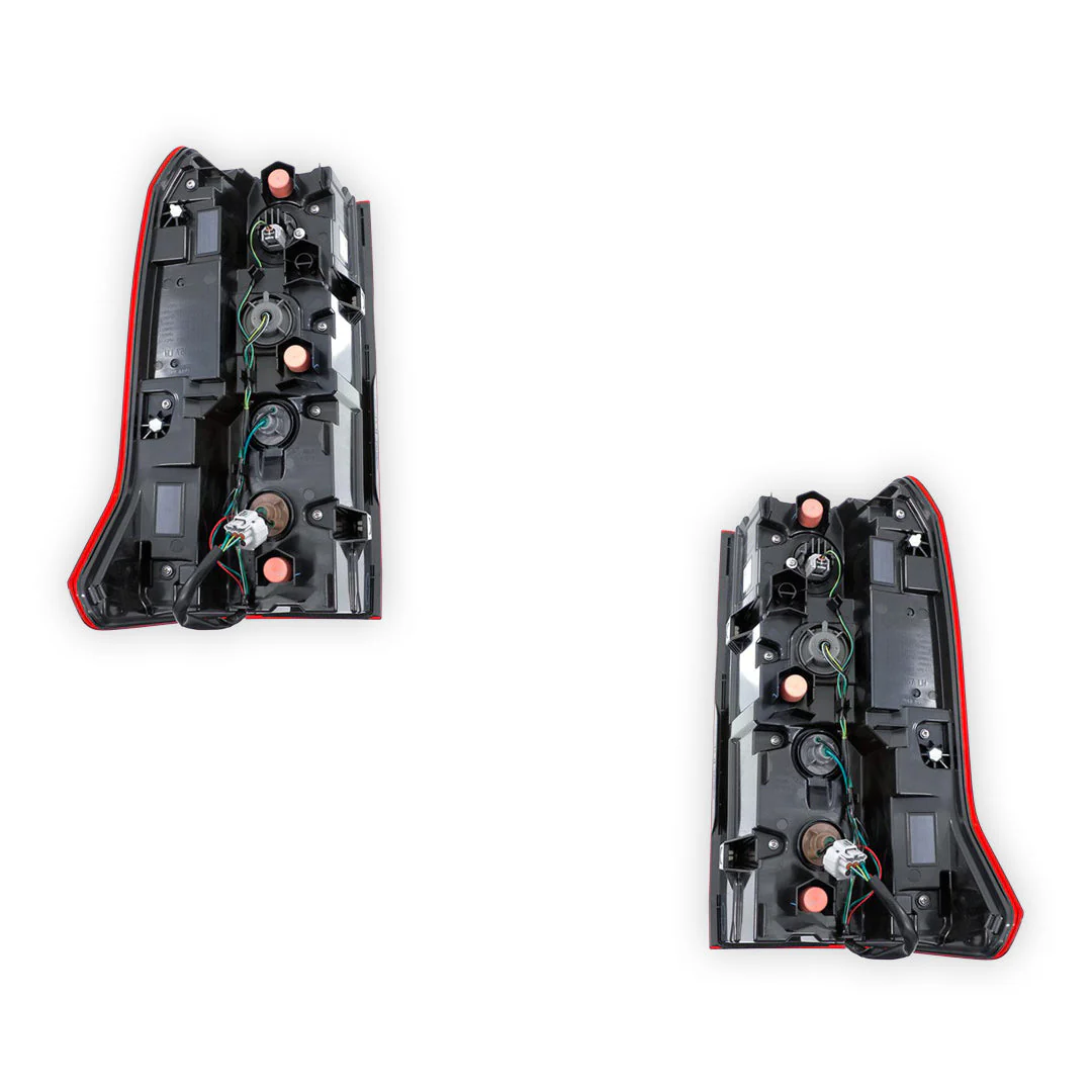 Mitsubishi Triton MV (2023 - 2025) Genuine Red / Clear LED Tail Lights LH + RH - Image 3