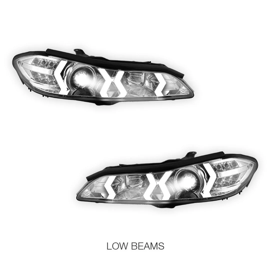 Nissan 200SX S15 (1999 - 2002) LED 3D DRL Bar Projector Headlights LH + RH - Image 10