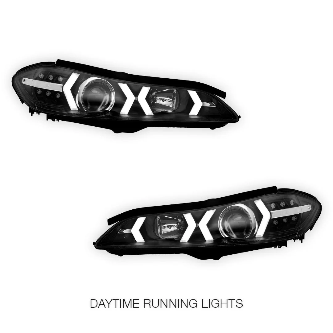 Nissan 200SX S15 (1999 - 2002) LED 3D DRL Bar Projector Headlights LH + RH - Image 2